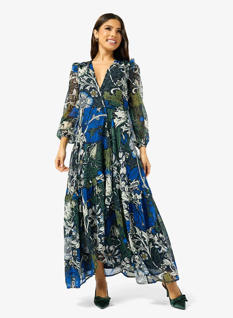 Hope & Ivy Long Sleeve Wrap dress-The William Morris Society